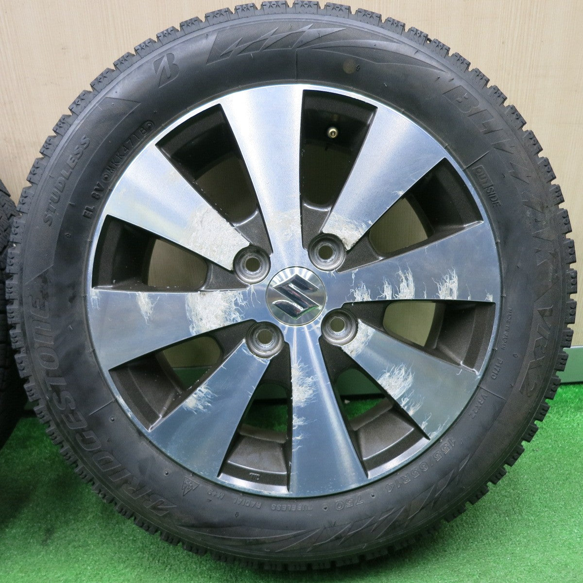 221 BRIDGESTONE VRX 155/65R14 隔て ホンダ スタッドレス