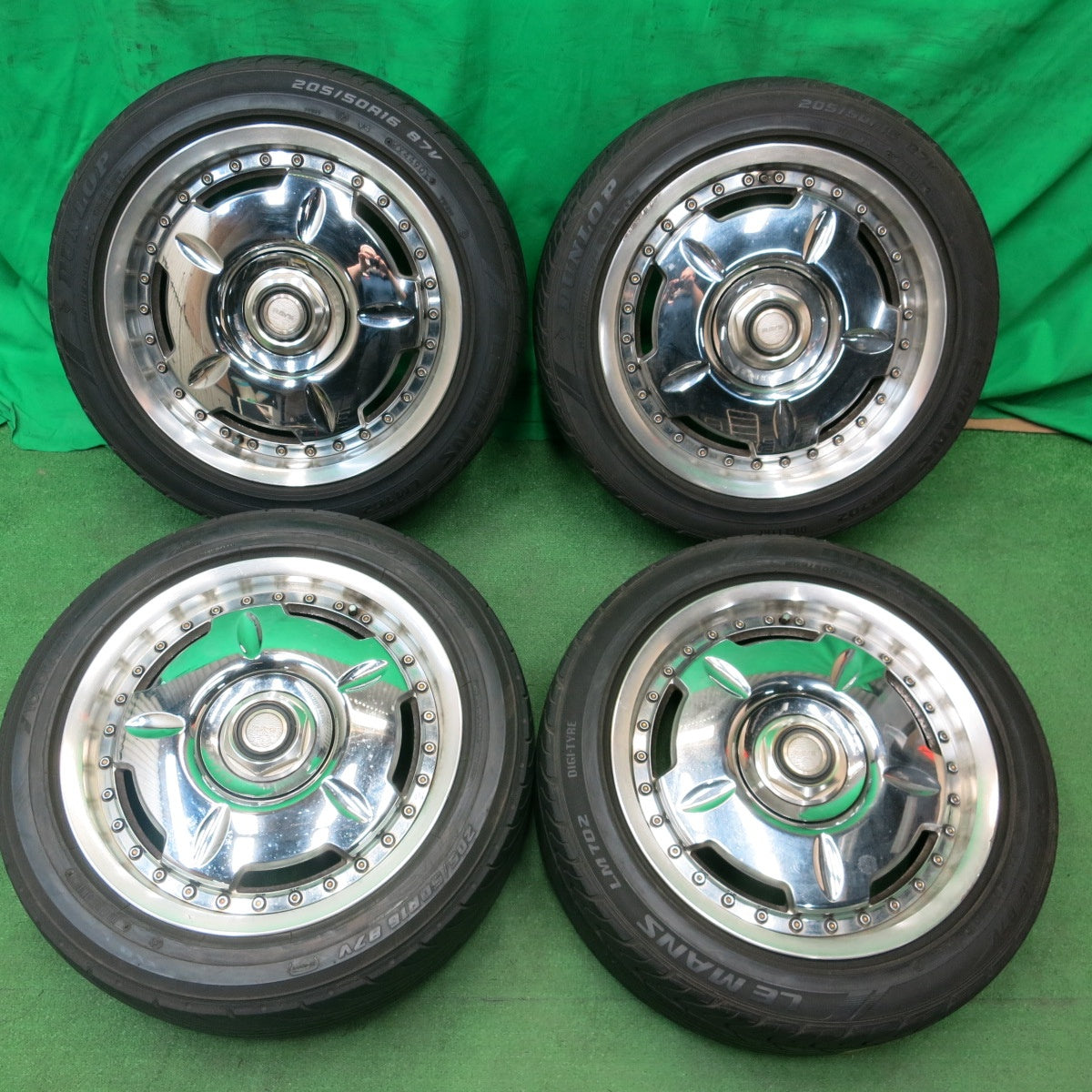 *送料無料* 4本価格★RAYS MONSTER 205/50R16 ダンロップ LM702 ヨコハマ DNA GP GRAND PRIX レイズ モンスター PCD100/5H★4051103ナノ