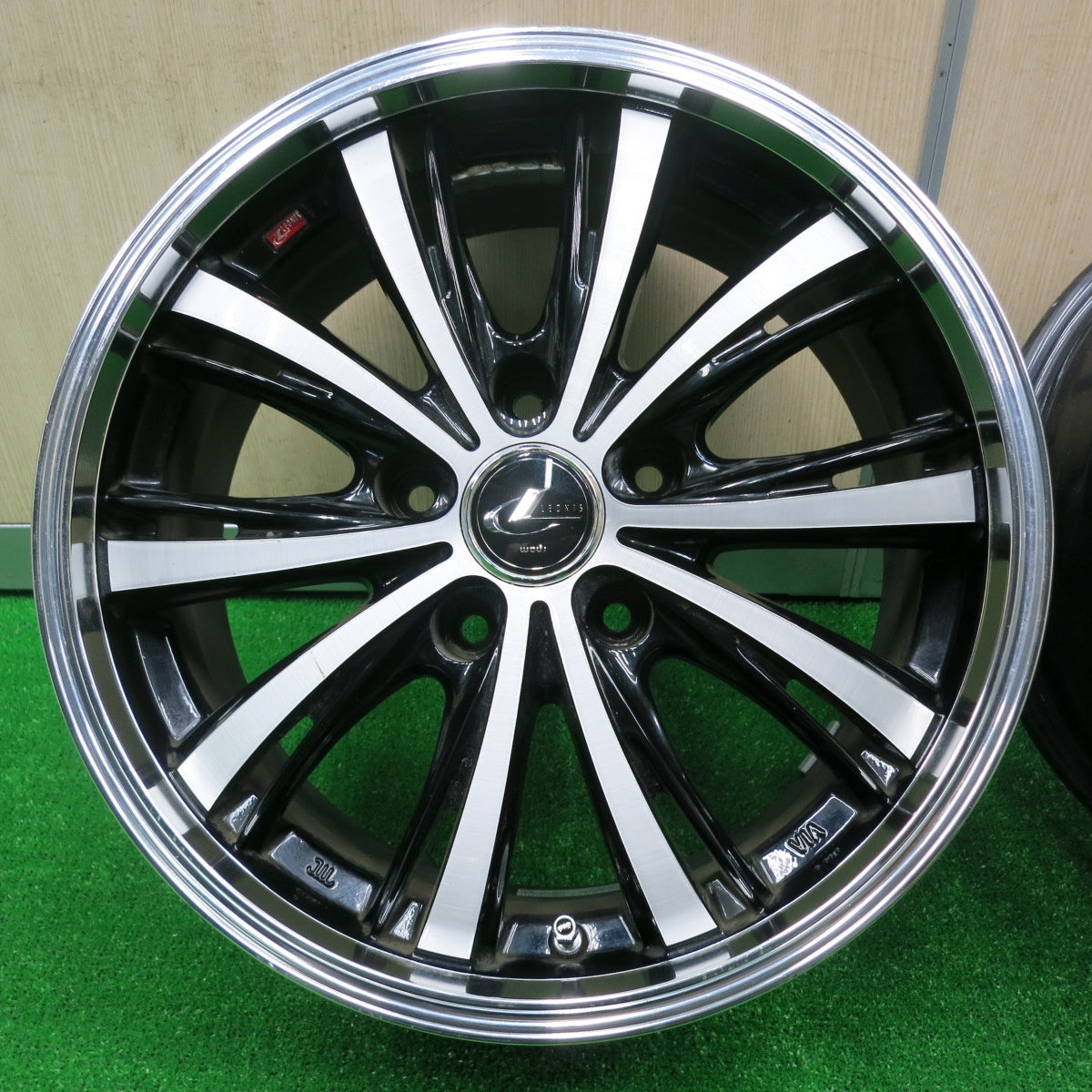 *送料無料* キレイ★LEONIS EX weds レオニス ウェッズ 16インチ ホイール 16×6.5J PCD114.3/5H★4072001NJホ