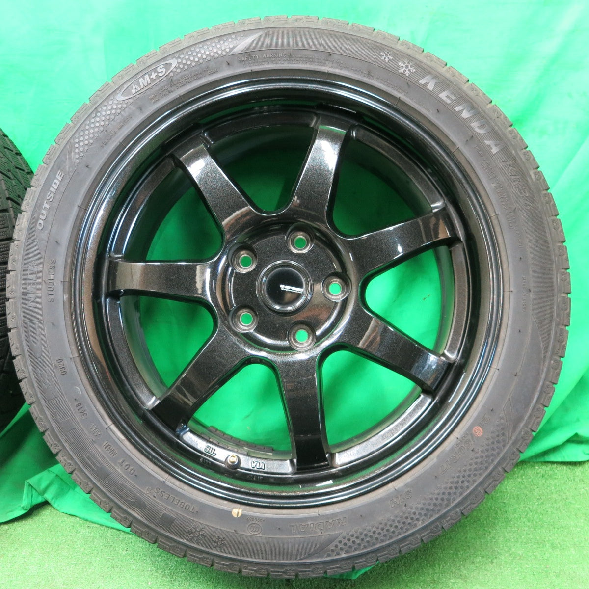 *送料無料* バリ溝！9分★スタッドレス G-SPEED 215/50R17 ケンダ KR36 アイステック ネオ Gスピード 17インチ PCD114.3/5H★4051703ナス