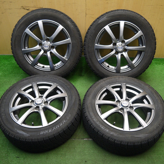 [送料無料] バリ溝！21年！9分★スタッドレス 185/60R15 ナンカン アイスアクティバ AW-1 ZACK JP-110 MONZA ザック 15インチ PCD100/4H★5040802Hス