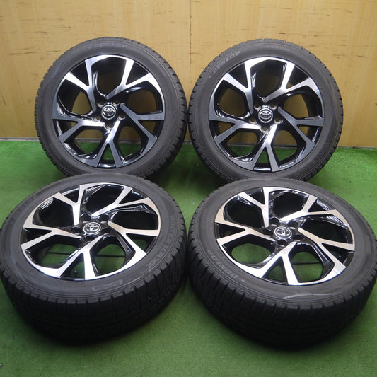 *送料無料* バリ溝！9分★トヨタ C-HR 純正 225/50R18 スタッドレス ダンロップ ウインターマックス WM02 18インチ PCD114.3/5H★4032610Hス