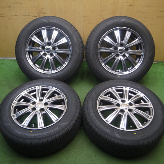 *送料無料* バリ溝！24年！9.5分★プリウス等 195/65R15 グッドイヤー EfficientGrip ECO EG01 SMACK ENKEI スマック エンケイ PCD100/5H★4062608Hノ