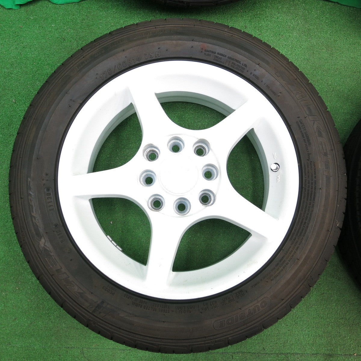 *送料無料* タイヤ未使用！20年★Modex 土屋圭市 モデル 175/60R14 ファルケン ジークス ZE912 14インチ PCD100 114.3/4H マルチ★4051005ナノ