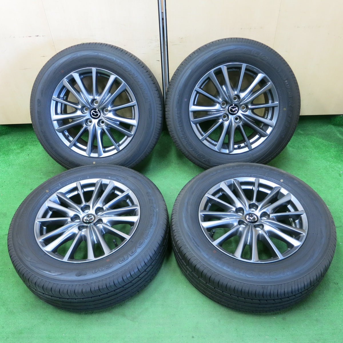 *送料無料* 新車外し★マツダ CX-5 純正 225/65R17 ヨコハマ ジオランダー G98 17インチ PCD114.3/5H CX5★4061101ナノ