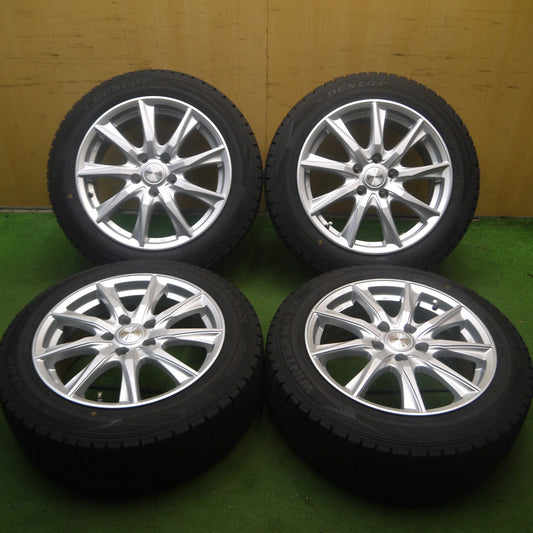 *送料無料* バリ溝！23年！キレイ！9.5分★スタッドレス 195/60R17 ダンロップ ウインターマックス WM02 DUFACT デュファクト 17インチ PCD114.3/5H★4052806Hス