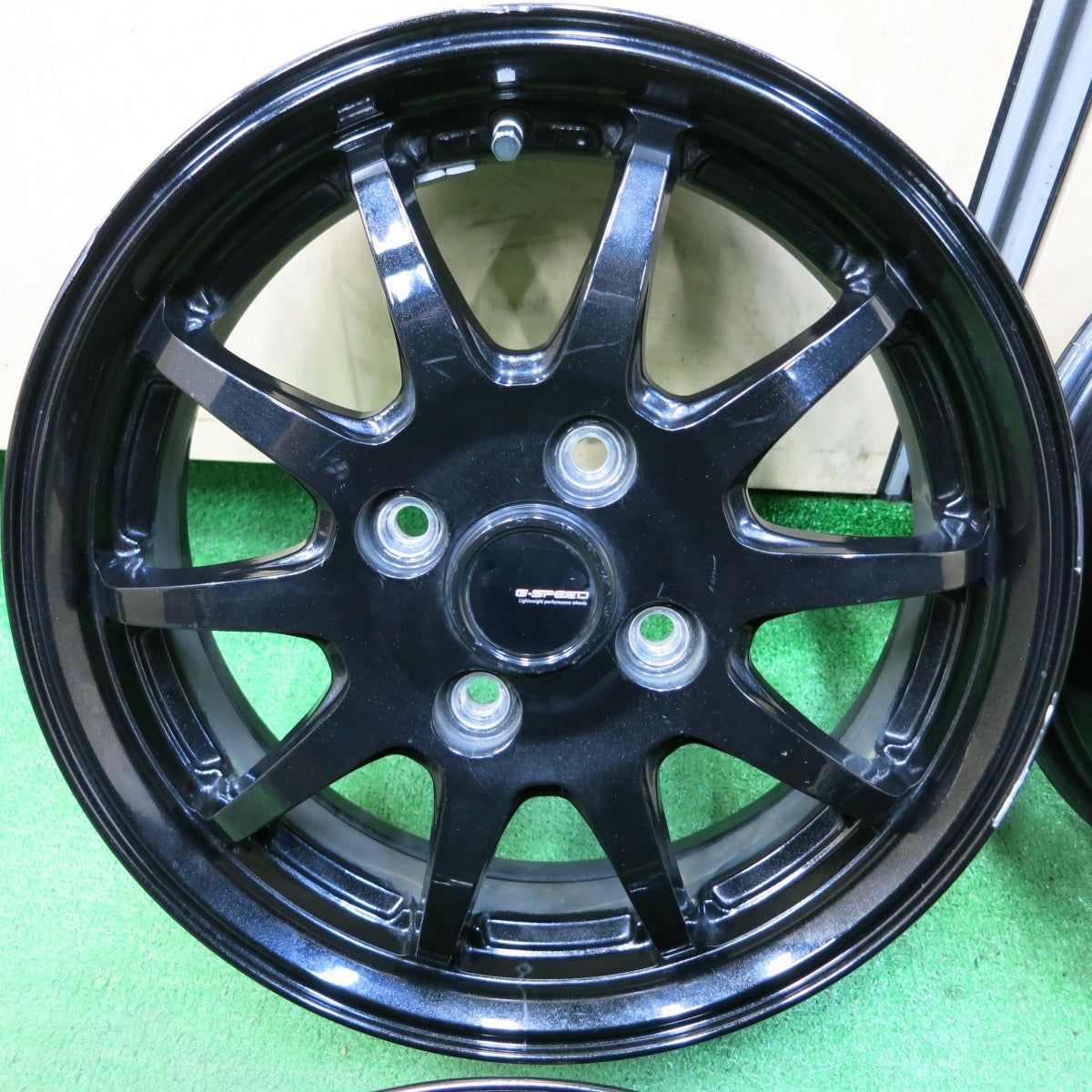 *送料無料* 4本価格★G-SPEED 14インチ ホイール 14×4.5J Gスピード PCD100/4H★4090503SYホ