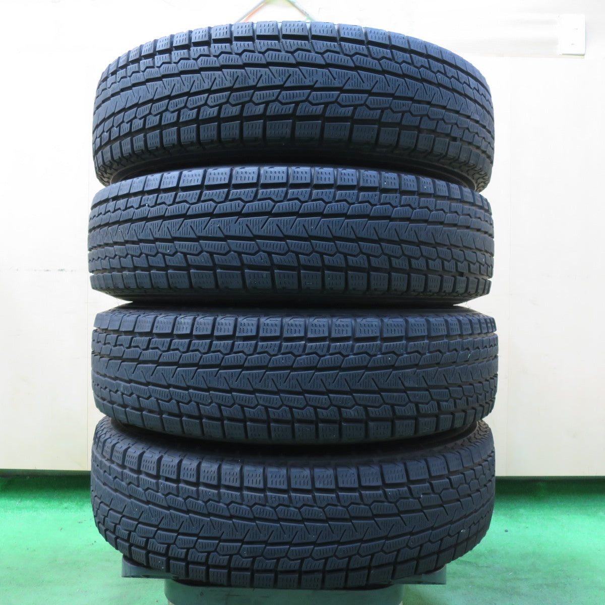 *送料無料* 4本価格★ジムニー 等 KEELER 175/80R16 スタッドレス ヨコハマ アイスガード G075 キーラー 16インチ PCD139.7/5H★4070904イス