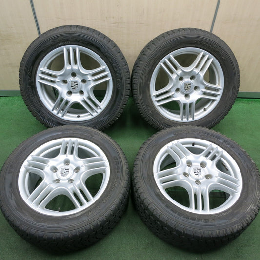 *送料無料* バリ溝！8.5分★ポルシェ カイエン 純正 255/55R18 スタッドレス ヨコハマ ジオランダー i/T G072 18インチ PCD130/5H★4051901HAス