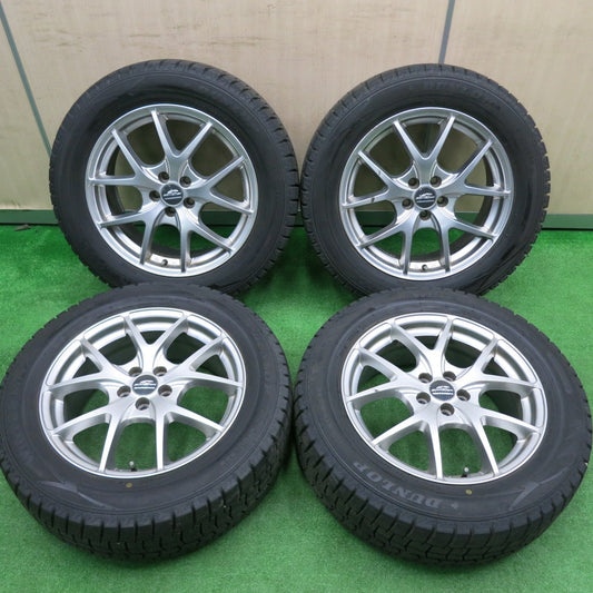 [送料無料] バリ溝！21年！9.5分★XV 等 225/55R17 スタッドレス ダンロップ ウインターマックス WM02 SCHNEIDER シュナイダー PCD100/5H★4100201HAス