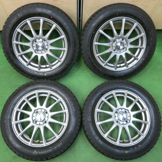 *送料無料* 超バリ溝！キレイ！ほぼ10分★スタッドレス 175/65R15 グッドイヤー アイスナビ6 ravrion LUMIERE ラブリオン PCD100/4H★4052308イス