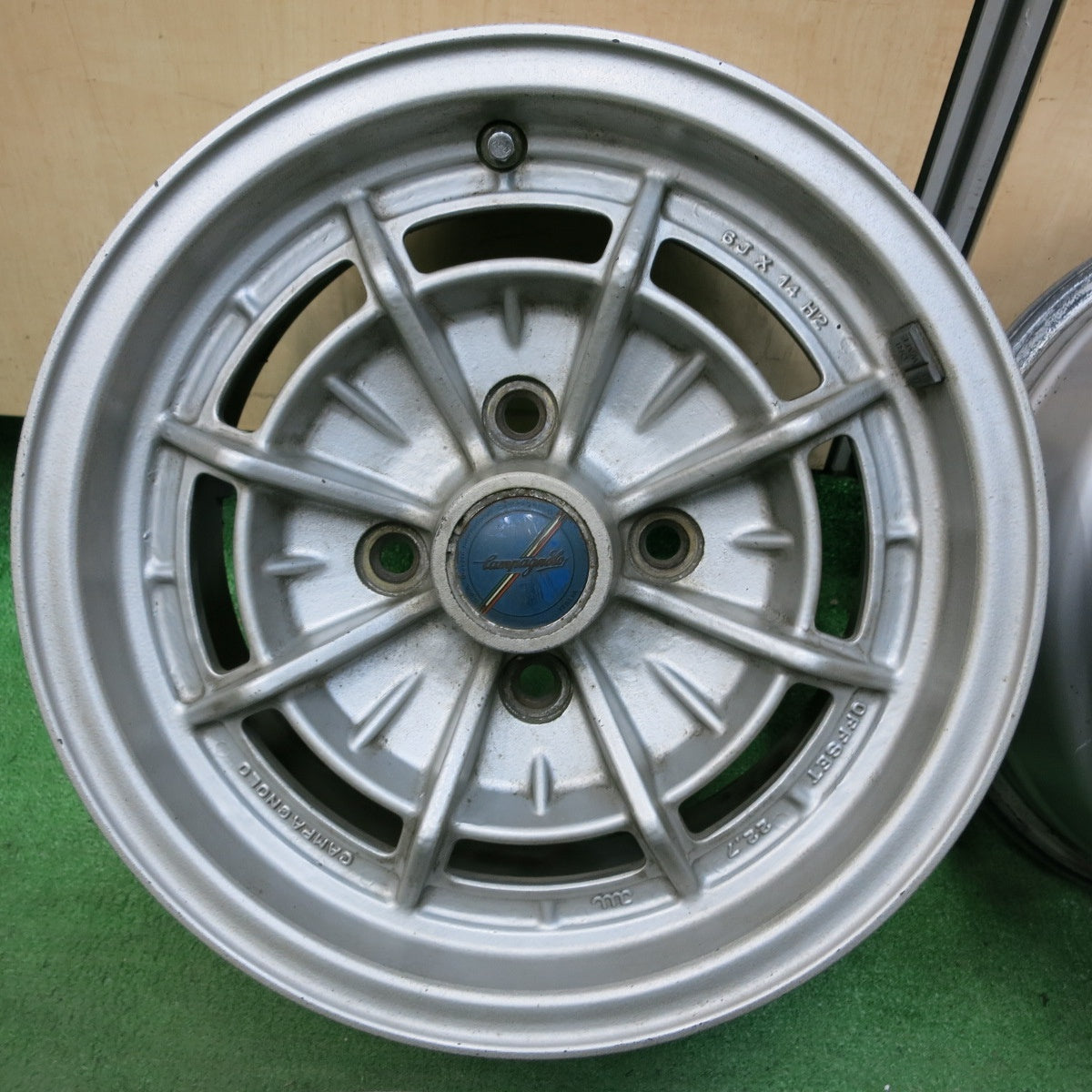 *送料無料* 4本価格★Campagnolo カンパニョーロ DATSUN 14インチ ホイール 14×6J PCD114.3/4H★4090508SYホ