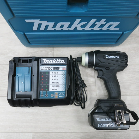 [送料無料] 美品◆makita マキタ 充電式 4モードインパクトドライバ TP141D 18V バッテリー 充電器付き 電動工具◆