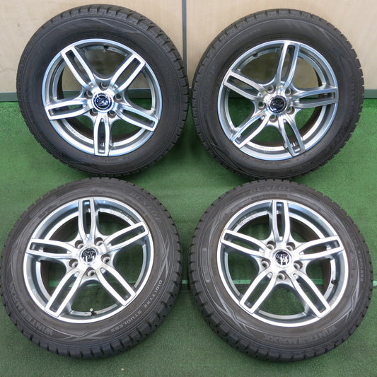 *送料無料* バリ溝！20年！綺麗！9.5分★ワーゲン等 SPORTECHNIC 205/55R16 スタッドレス ダンロップ ウインターマックス WM01 スポーツテクニック PCD112/5H★4041504TNス