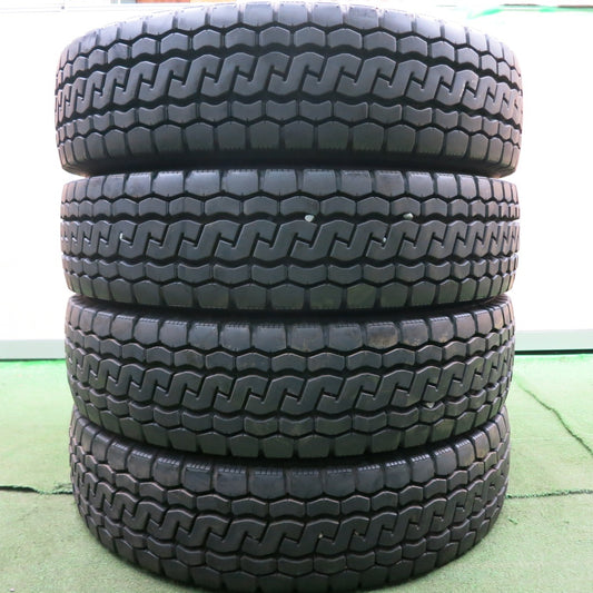 *送料無料* バリ溝！20年！8.5分★トラック タイヤ 195/85R16 114/112N ブリヂストン エコピア M812 ミックス オールシーズン 16インチ★4071420HAノタ