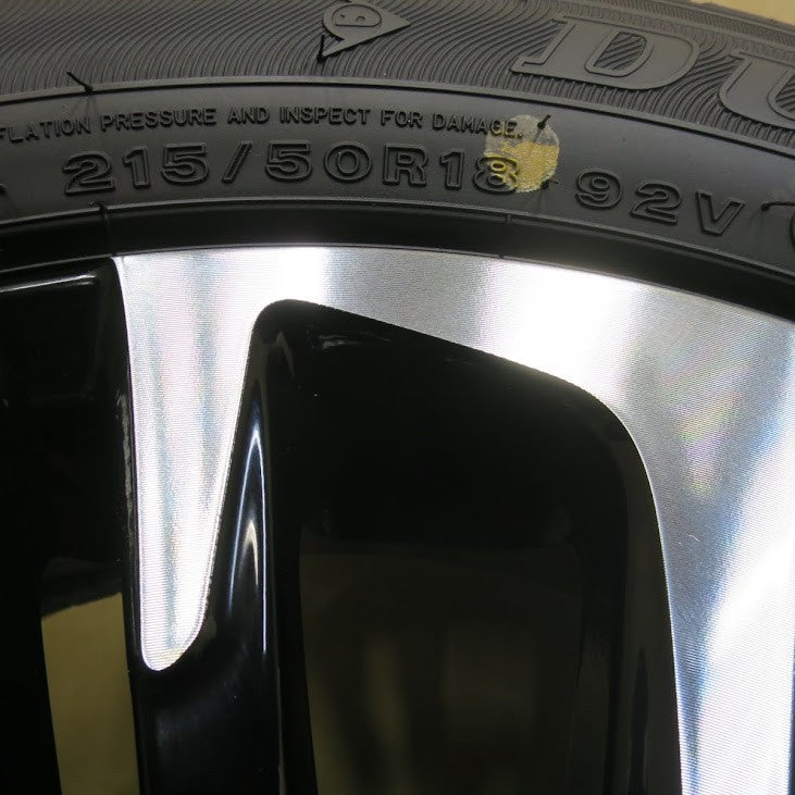 [送料無料] 新車外し！24年！1本★トヨタ ヤリス クロス ハイブリッド Z 純正 215/50R18 ダンロップ エナセーブ EC300+ PCD114.3/5H★5032002イノ(4)