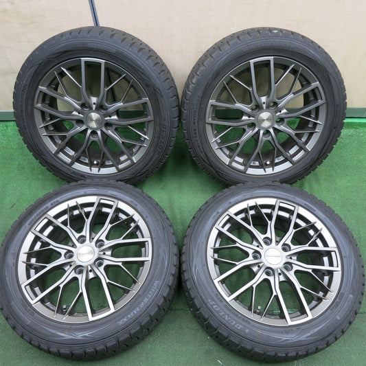 *送料無料* バリ溝！綺麗！9.5分★BMW等 EUROBAHN SPORTECHNIC 195/55R16 スタッドレス ダンロップ ウインターマックス WM01 PCD112/5H★4062903HAス