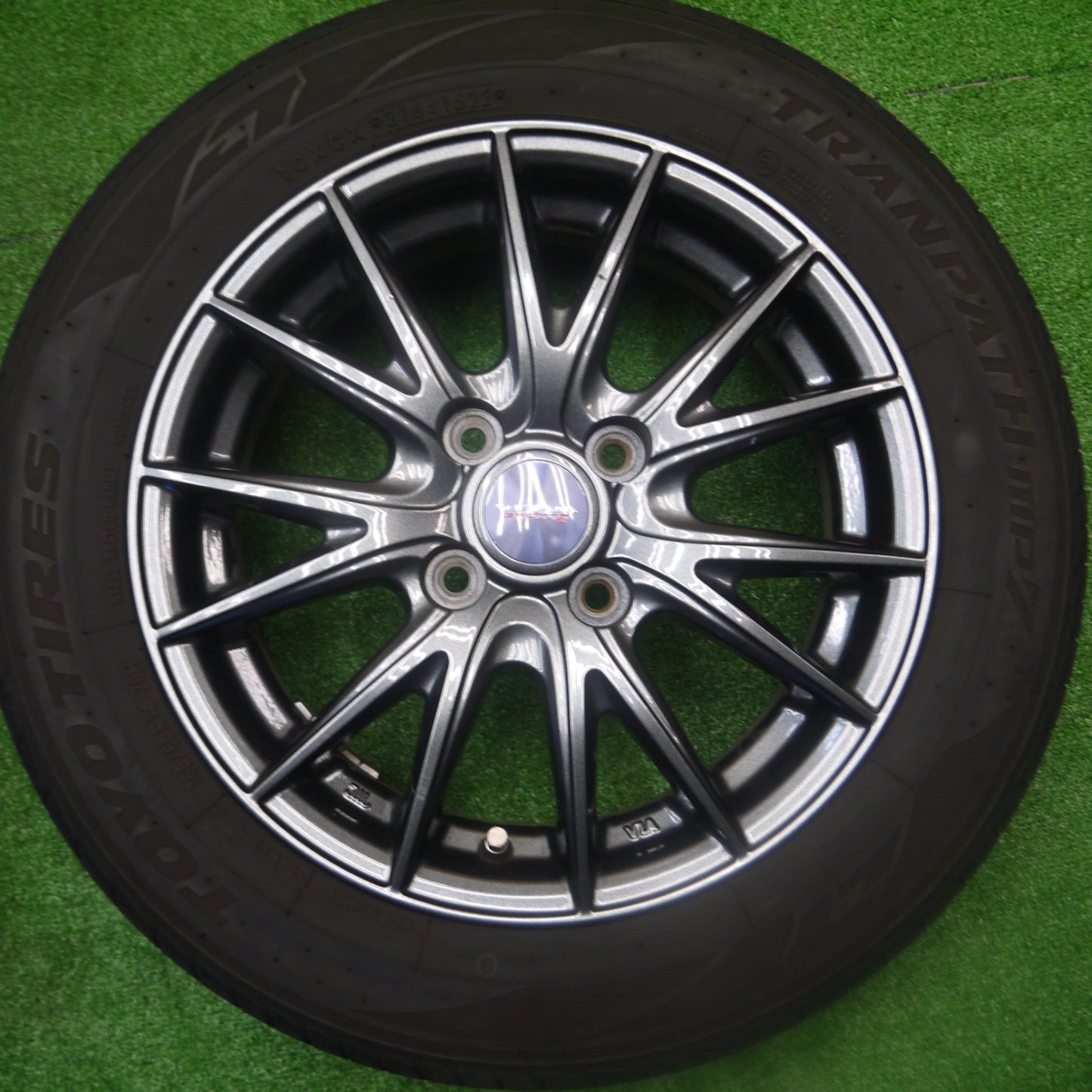 *送料無料* キレイ！22年★165/65R14 トーヨー トランパス MP7 VELVA SPORTZ ヴェルヴァ 14インチ PCD100/4H★4082702Hノ