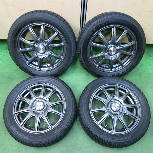 [送料無料] バリ溝！キレイ！9.5分★スタッドレス 155/65R14 トーヨー ガリット G5 FINAL SPEED MiD ファイナルスピード 14インチ PCD100/4H★4120611SYス