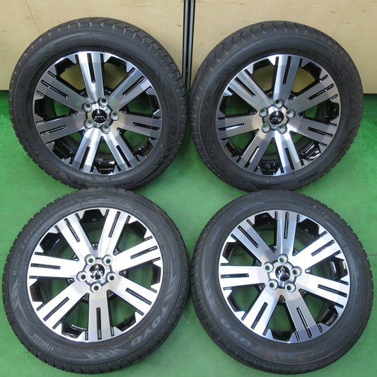 *送料無料* タイヤほぼ未使用！キレイ★三菱 デリカ D:5 純正 225/55R18 スタッドレス トーヨー ウインター トランパス TX D5 PCD114.3/5H★4082404イス