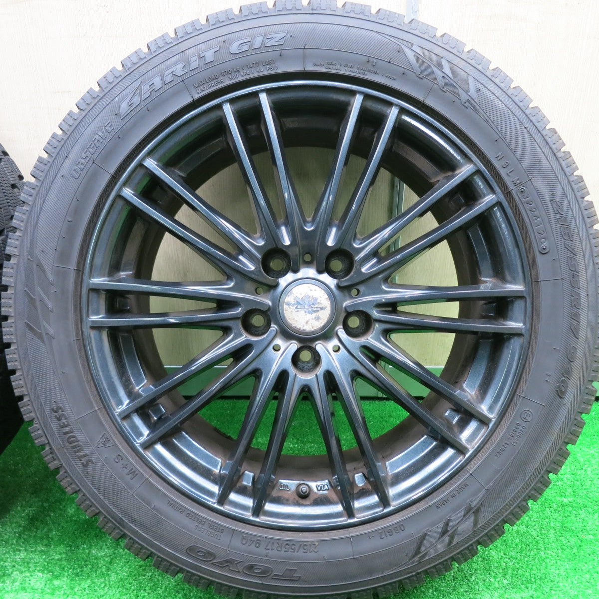 *送料無料* バリ溝！20年！9分★スタッドレス 215/55R17 トーヨー オブザーブ ガリット GIZ VELVA AGUDO ヴェルヴァ アグード PCD114.3/5H★4072704HAス