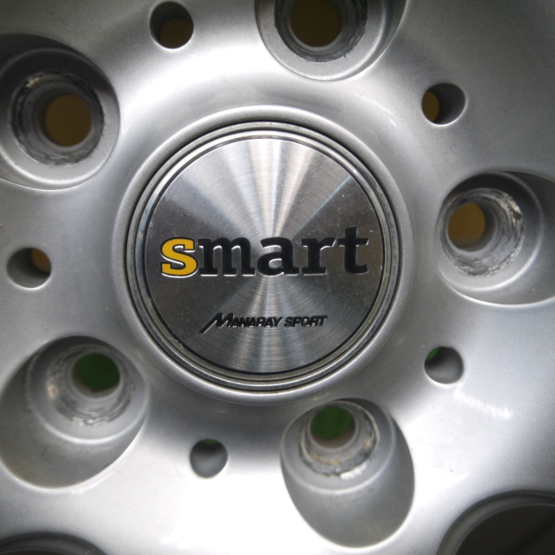 *送料無料* キレイ★Smart MANARAY SPORT ホイール 15インチ 15×6J スマート マナレイスポーツ  PCD114.3/5H★4050813Hホ