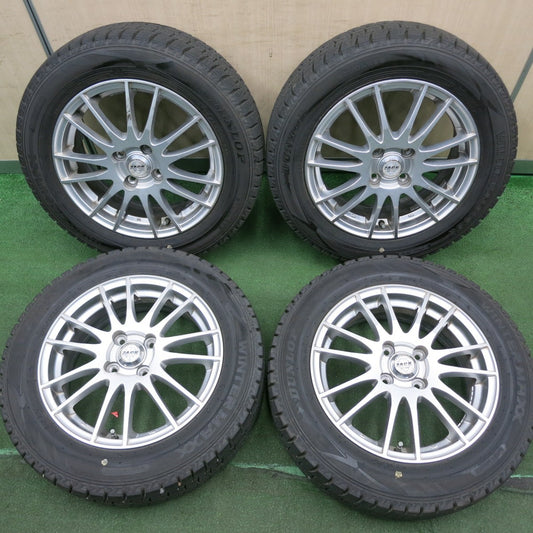 *送料無料* バリ溝！22年！9.5分★スタッドレス 175/65R15 ダンロップ ウインターマックス WM02 ZACK JP-104 MONZA ザック PCD100/4H★4051906HAス