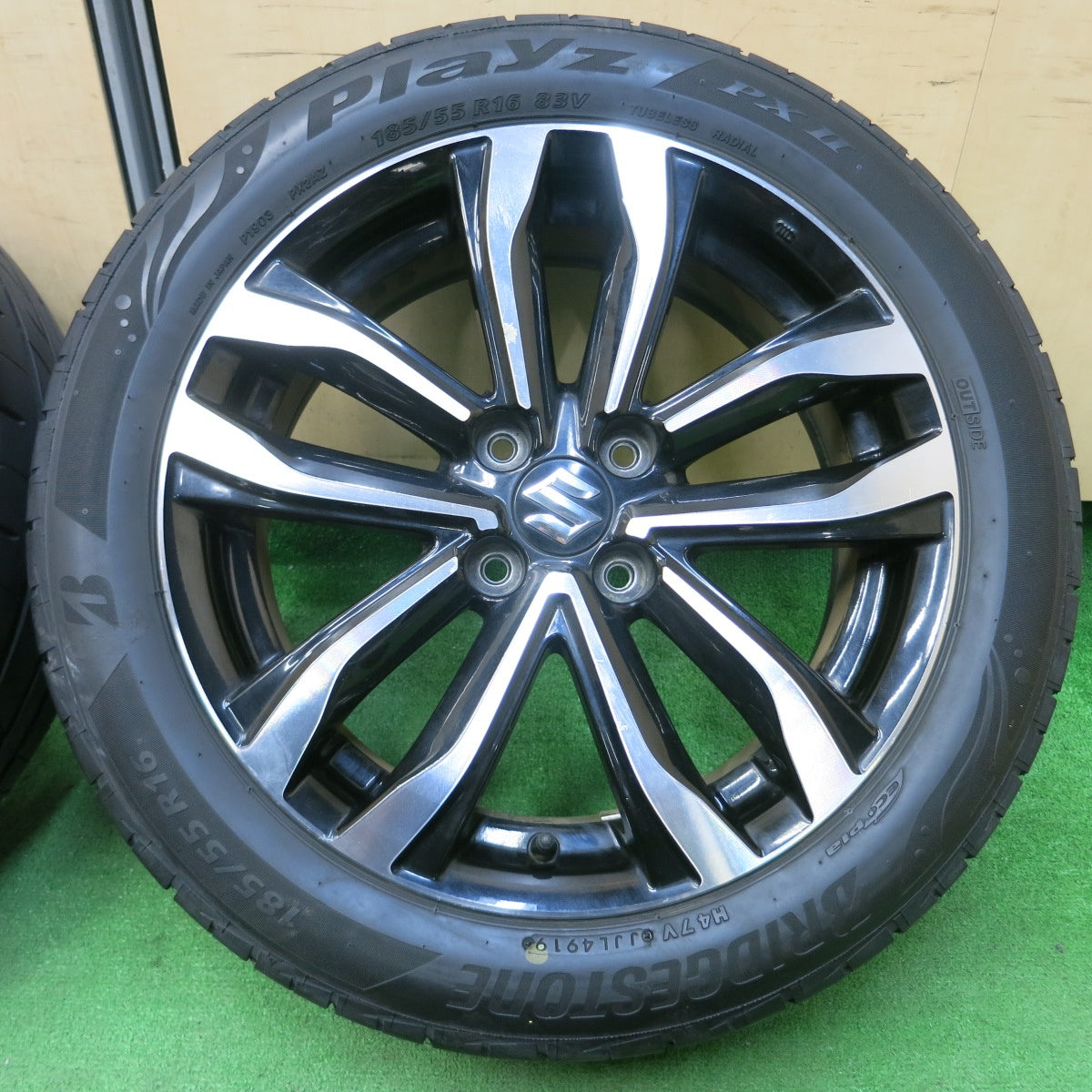 *送料無料* 4本価格★スズキ ZC72S スイフト 純正 185/55R16 ブリヂストン プレイズ PX2 16インチ PCD100/4H★4040602イノ