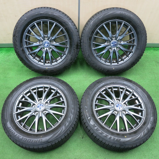 [送料無料] バリ溝！23年！キレイ！ほぼ10分★スタッドレス 205/60R16 ブリヂストン ブリザック VRX2 ravrion RM01 ラブリオン 16インチ PCD114.3/5H★4121601TNス