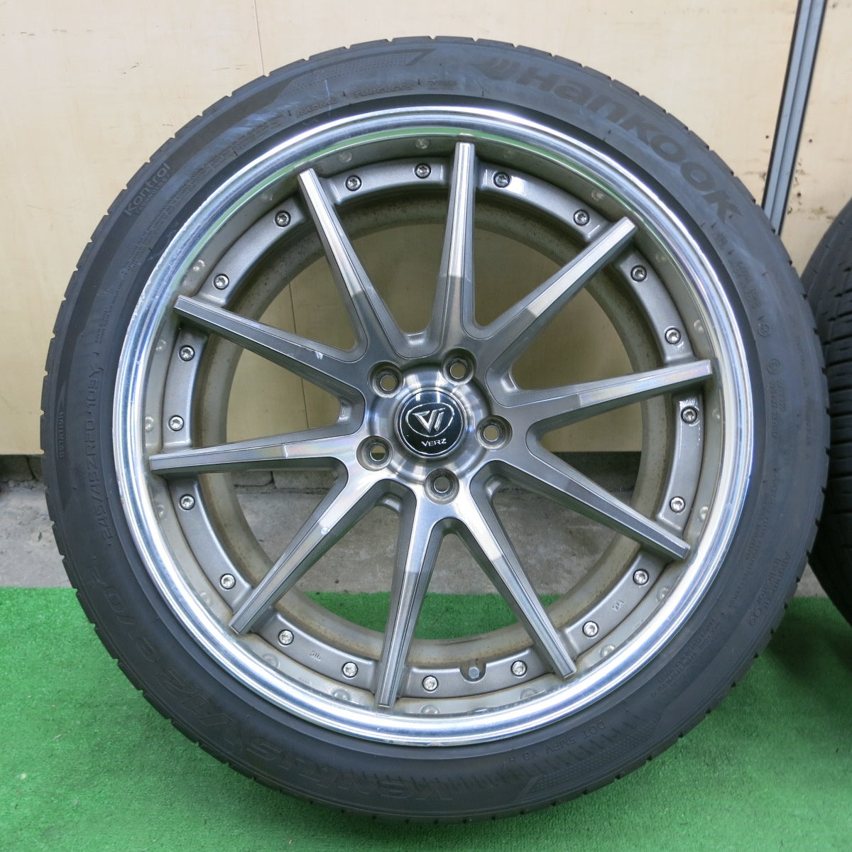 *送料無料* バリ溝！22年！9.5分★VERZ KCV02 KUD 245/45R20 ファルケン アゼニス FK510 ハンコック ベンタス V12 evo2 PCD114.3/5H★4080201ナノ