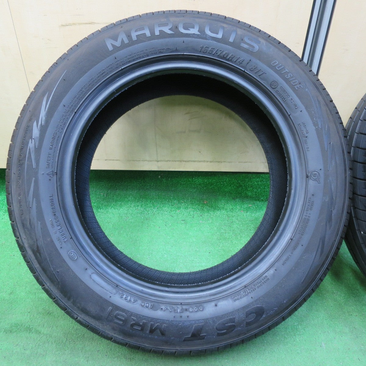 [送料無料] 新車外し！22年★165/70R14 マーキス XST MR61 タイヤ 14インチ ヴィッツ マーチ スイフト 等★4100403イノタ