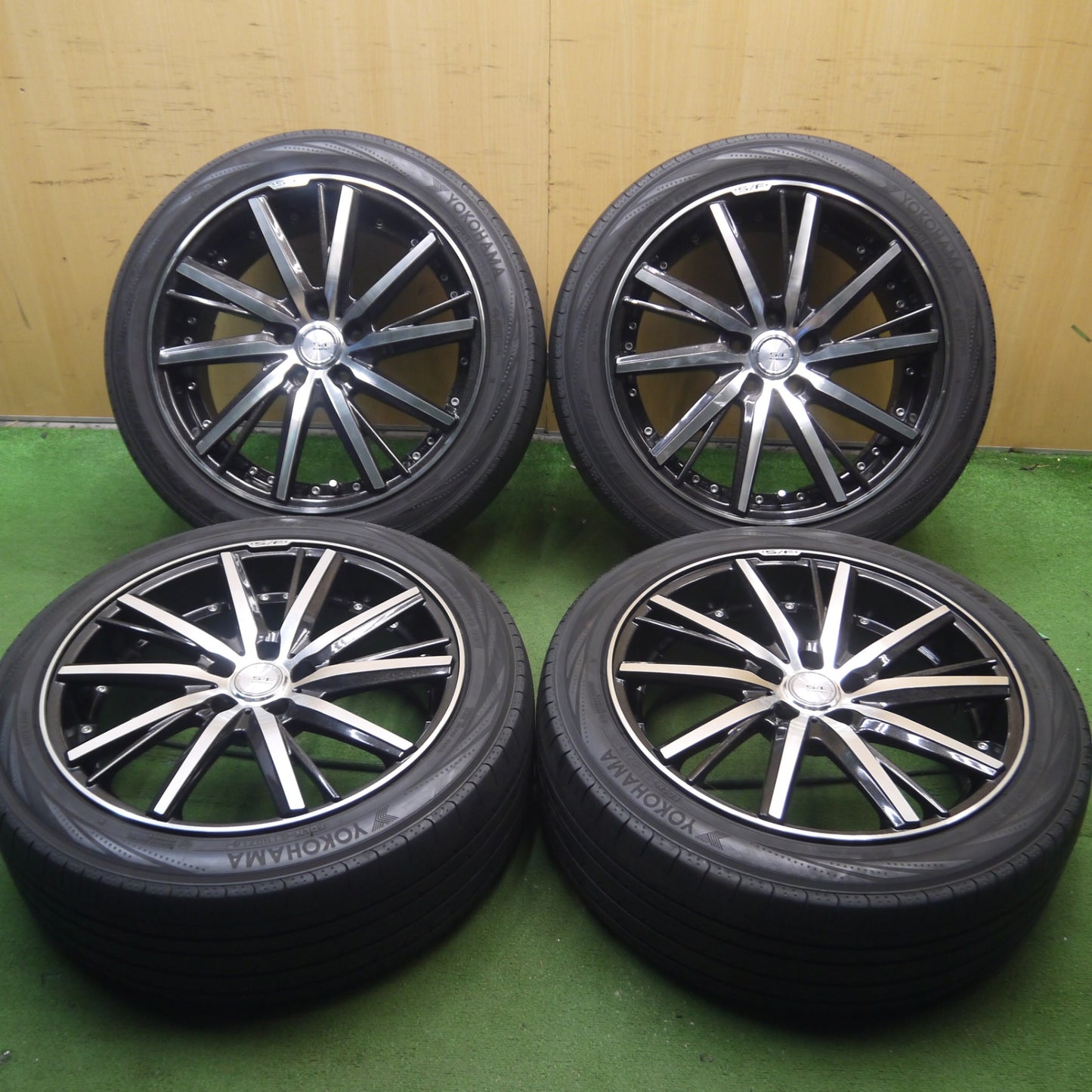 *送料無料* 4本価格★S/F STEINER 245/45R19 ヨコハマ ブルーアース RV-02 シュタイナー 19インチ PCD114.3/5H★4070502Hノ