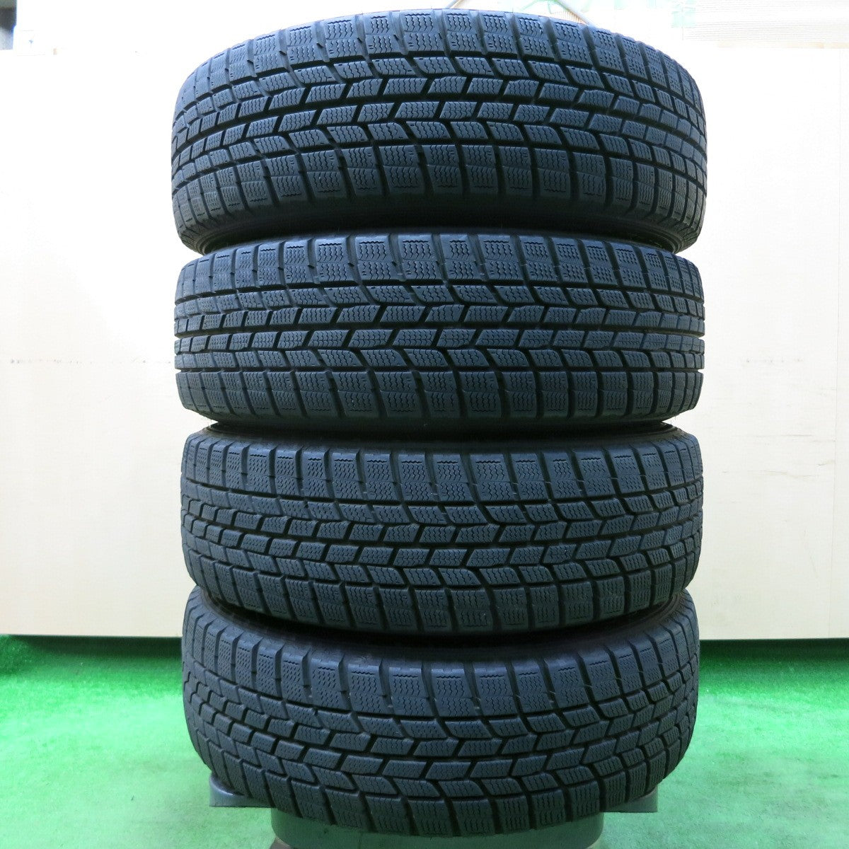 *送料無料* バリ溝！キレイ！8.5分★スタッドレス 175/65R15 グッドイヤー アイスナビ6 ZACK JP-110 MONZA ザック  PCD100/4H★4031909イス