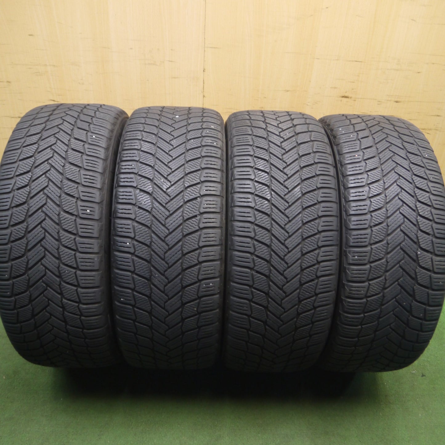 [送料無料] キレイ！21年★スタッドレス 245/45R19 ミシュラン X-ICE SNOW MONZA JAPAN warwic EMPRESS MESH 19インチ PCD114.3/5H★4030109Hス