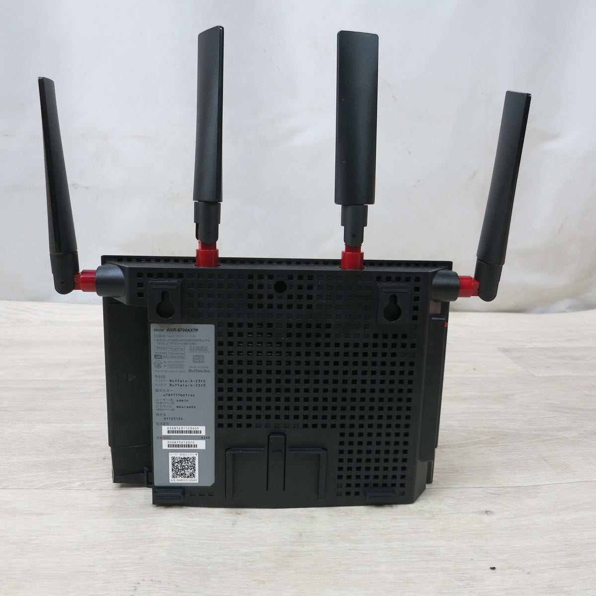 [送料無料] 美品◆BUFFALO Wi-Fi 無線 ルーター Air Station WXR-5700AX7P Wi-Fi6 WIFI 親機 バッファロー 箱有り◆