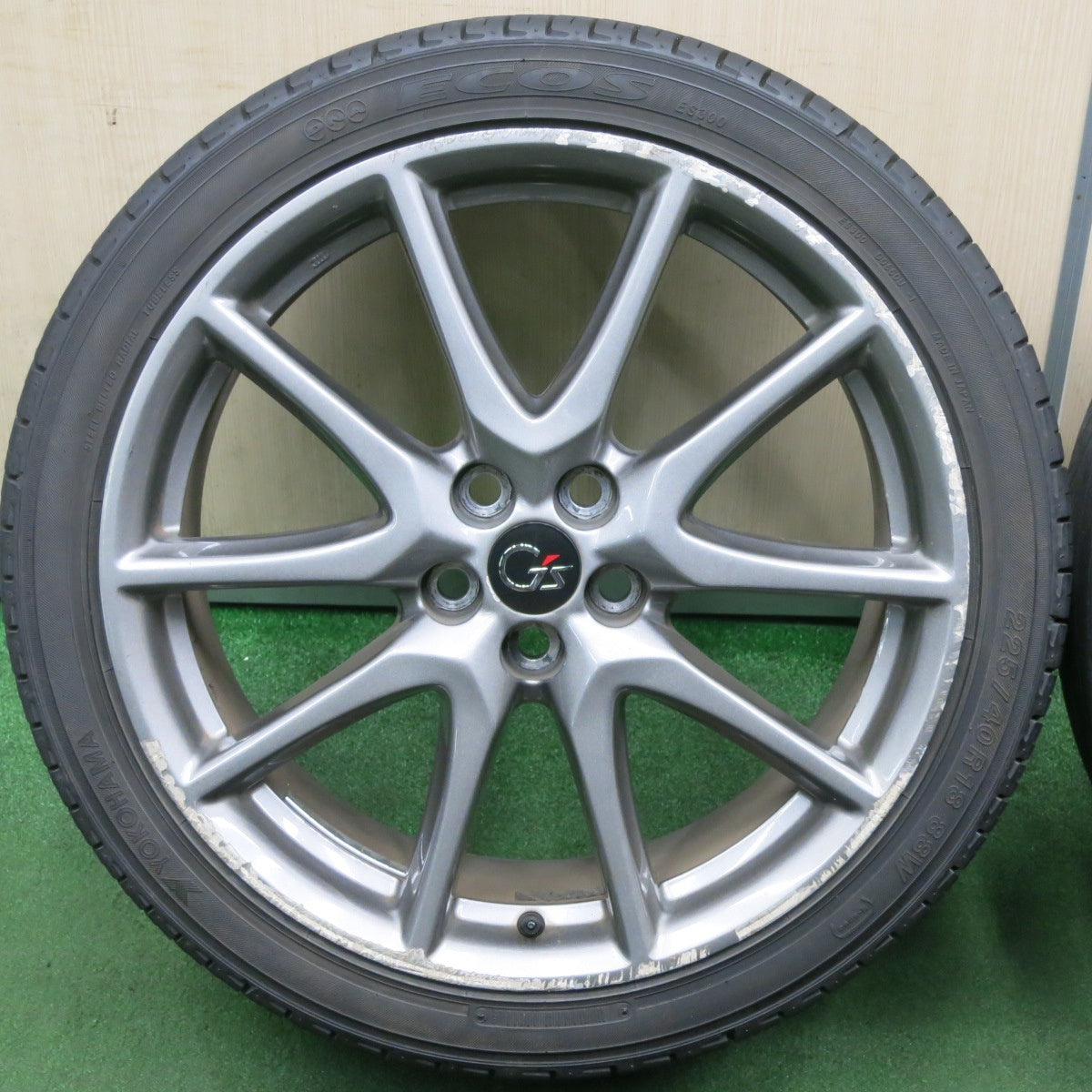 *送料無料* 4本★トヨタ 30系 プリウス G'z 純正 225/40R18 ヨコハマ ES300 マジーニ ECO605 プラス ウィンラン R330 PCD100/5H★4040602TNノ