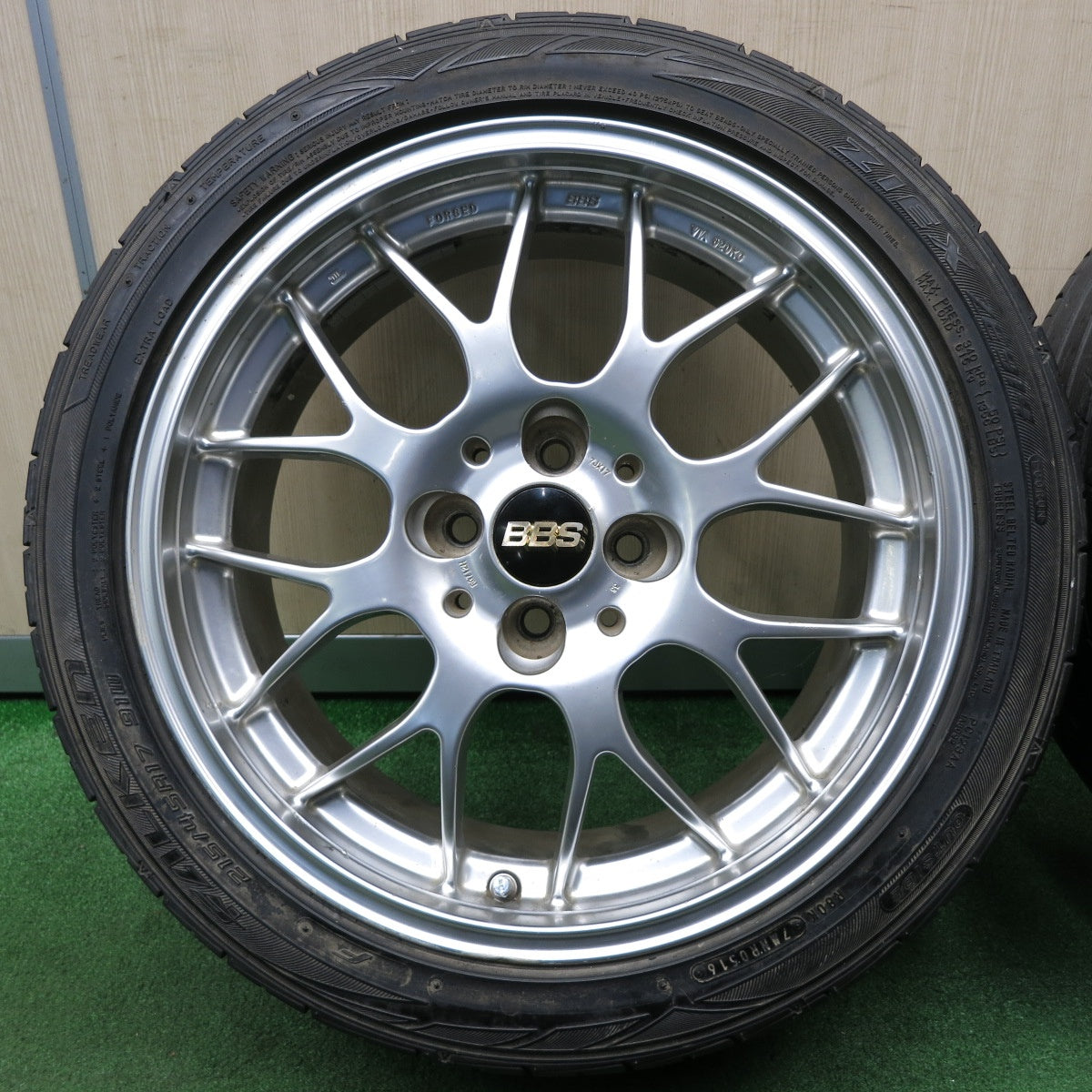 *送料無料* 4本価格★BBS RG712H 鍛造 215/45R17 ファルケン ZIEX ZE914 17インチ PCD100/4H★4031806NJノ