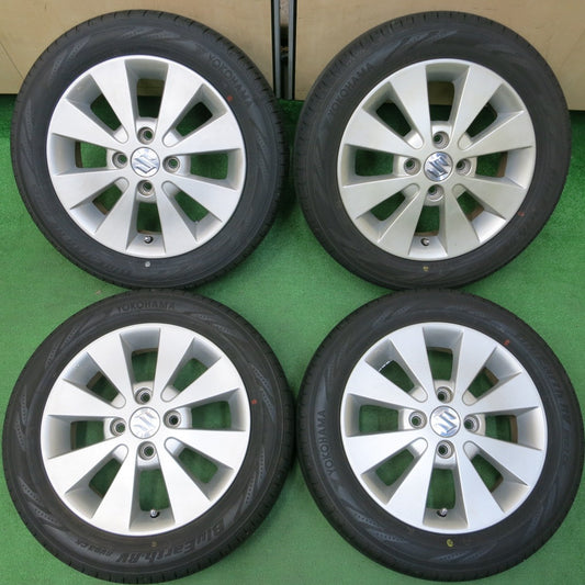 *送料無料* 超バリ溝！22年！綺麗！ほぼ10分★スズキ ワゴンR 純正 155/65R14 ヨコハマ BluEarth-RV RV03 CK 14インチ PCD100/4H★4031507イノ