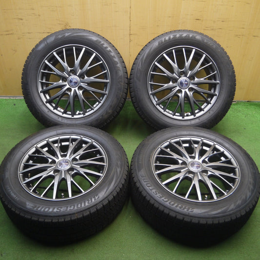 *送料無料* バリ溝！キレイ！9分★スタッドレス 205/60R16 ブリヂストン ブリザック VRX2 ravrion RM01 ラブリオン 16インチ PCD114.3/5H★4032511Hス