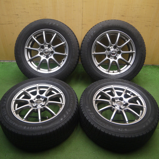 *送料無料* バリ溝！20年！綺麗！9.5分★スタッドレス 215/60R16 ダンロップ ウインターマックス03 SCHNEIDER シュナイダー PCD114.3/5H★4052803Hス