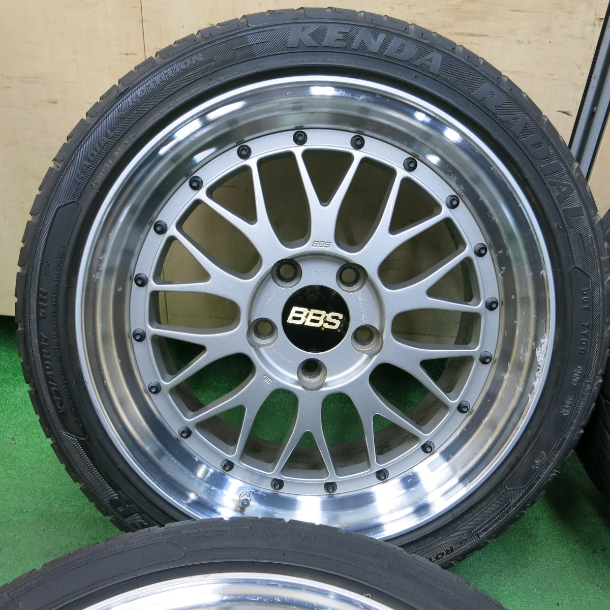 *送料無料* バリ溝！9分★BBS LM102 LM103 215/45R17 245/40R17 ケンダ ラジアル カイザー 17インチ PCD114.3/5H★4082909SYノ