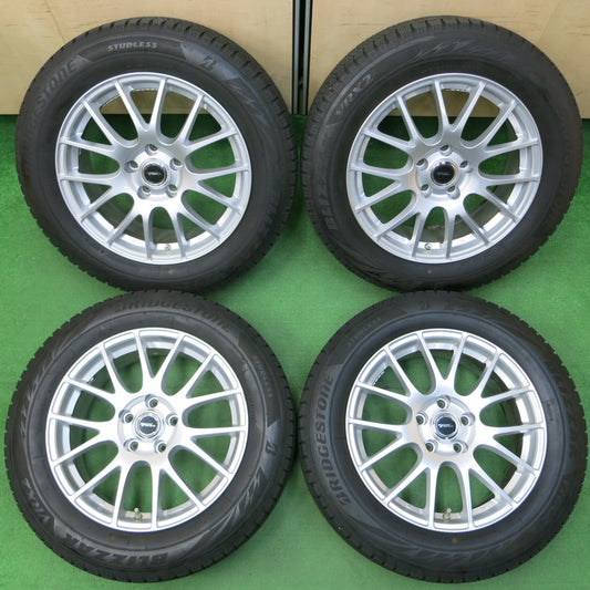 *送料無料* バリ溝！21年！キレイ！8.5分★スタッドレス 215/60R17 ブリヂストン ブリザック VRX2 TOPRUN トップラン 17インチ PCD114.3/5H★4042315イス