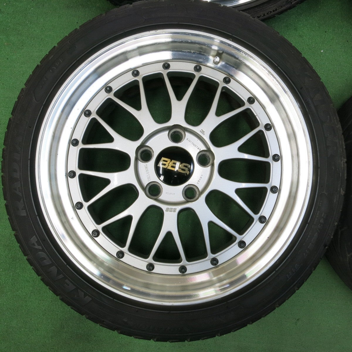 *送料無料* バリ溝！9分★BBS LM102 LM103 215/45R17 245/40R17 ケンダ ラジアル カイザー 17インチ PCD114.3/5H★4082909SYノ