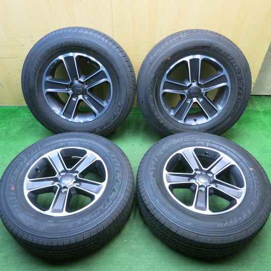バリ溝！23年！キレイ！ほぼ10分★ジープ ラングラー アンリミテッド サハラ 純正 255/70R18 ブリヂストン デューラー H/T 685 18インチ PCD127/5H★5051101HAノ