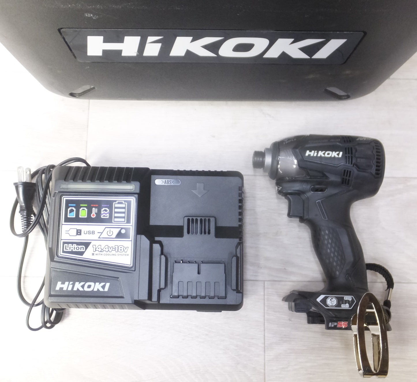 [送料無料] 美品！◆ハイコーキ HiKOKI コードレス インパクト ドライバ WH36DA マルチボルト 充電式 36V ケース 充電器◆