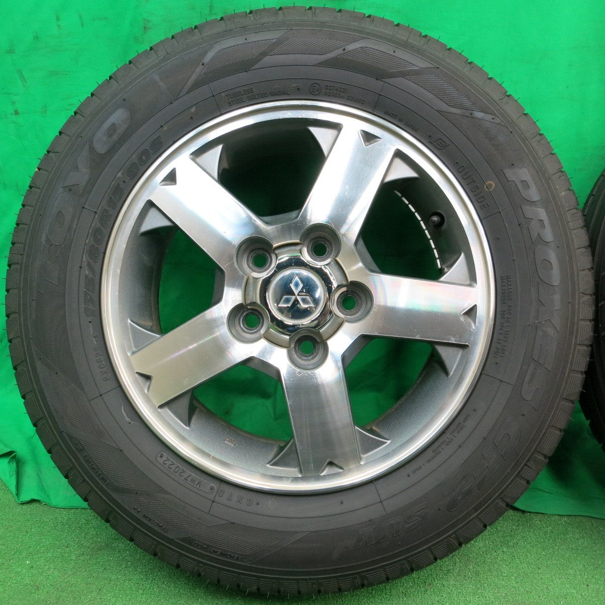 *送料無料* バリ溝！22年！9.5分★三菱 パジェロ ミニ 純正 175/80R15 トーヨー プロクセス CF2 SUV 15インチ  PCD114.3/5H★4051007ナノ