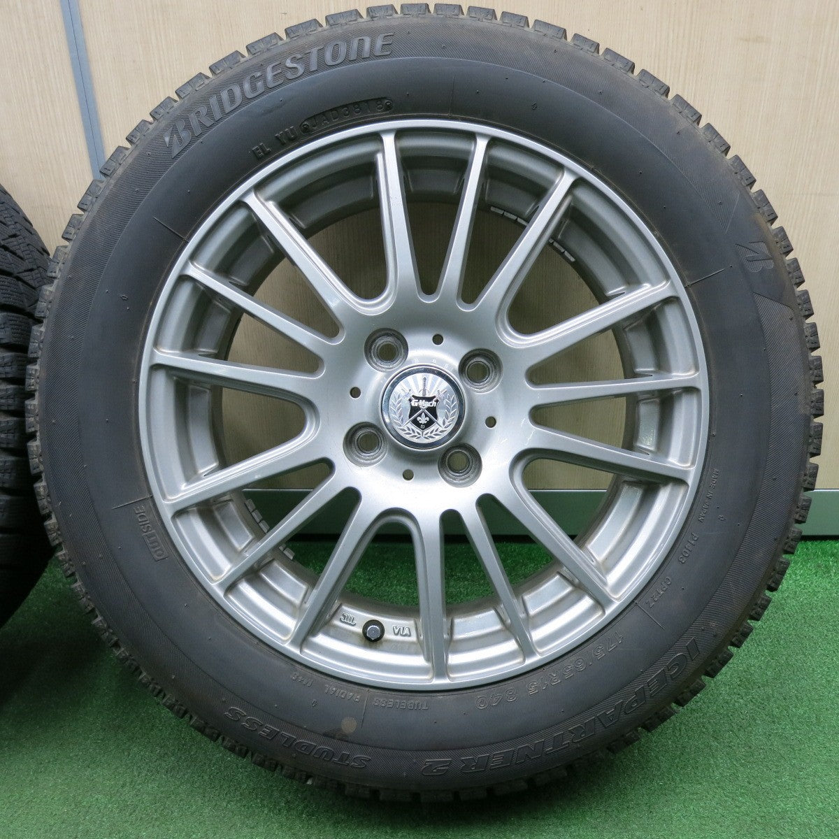 *送料無料* 4本価格★スタッドレス 175/65R15 ブリヂストン アイスパートナー2 GMach 15インチ  PCD100/4H★4051503NJス