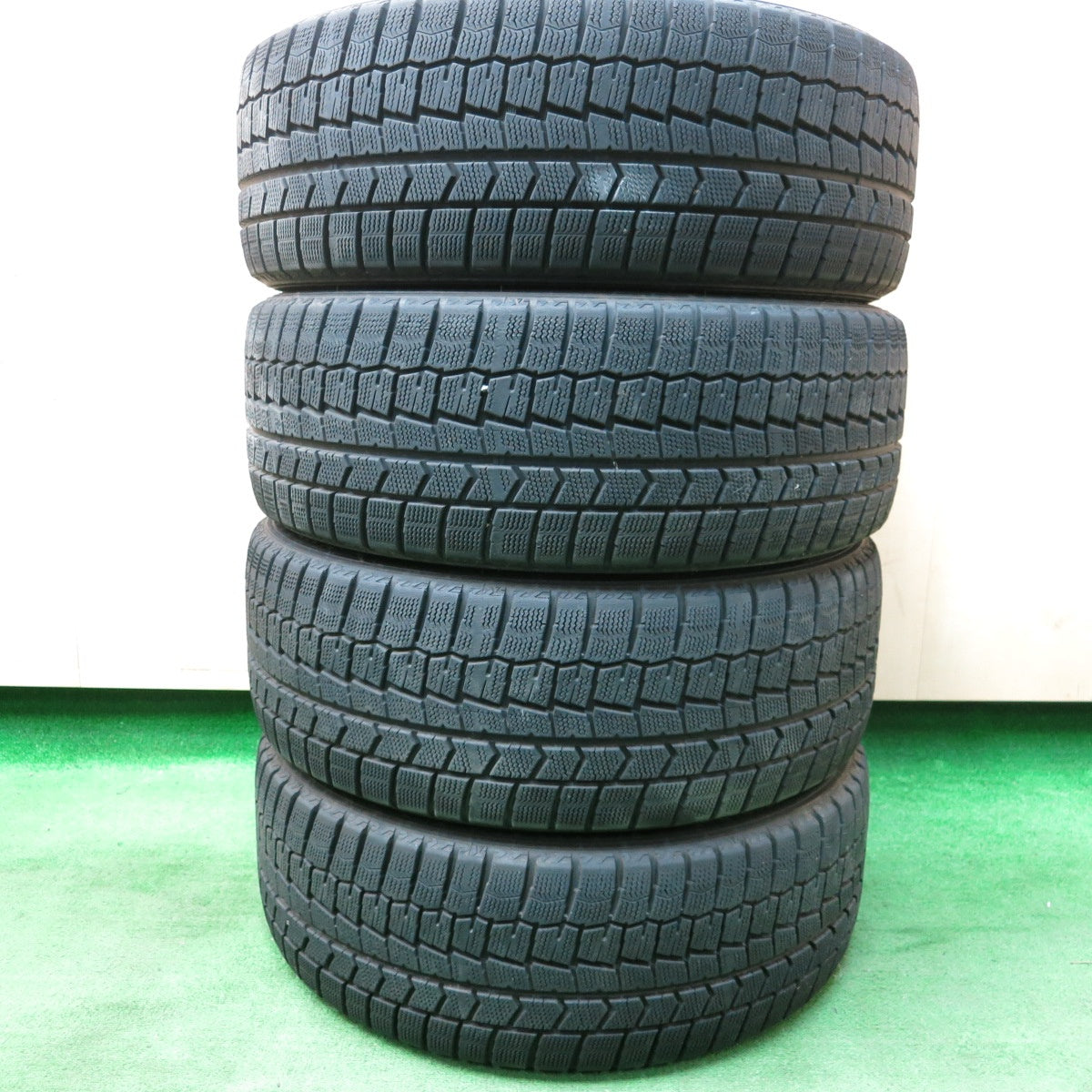 *送料無料* バリ溝！9分★スバル レガシィ 純正 225/45R18 スタッドレス ダンロップ ウインターマックス WM02 18インチ  PCD100/5H★4042802KMス