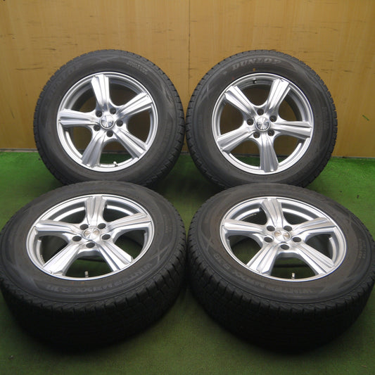 *送料無料* バリ溝！キレイ！9.5分★スタッドレス 225/65R17 ダンロップ ウインターマックス SJ8 VIOLENTO ヴィオレント PCD114.3/5H★4031910Hス