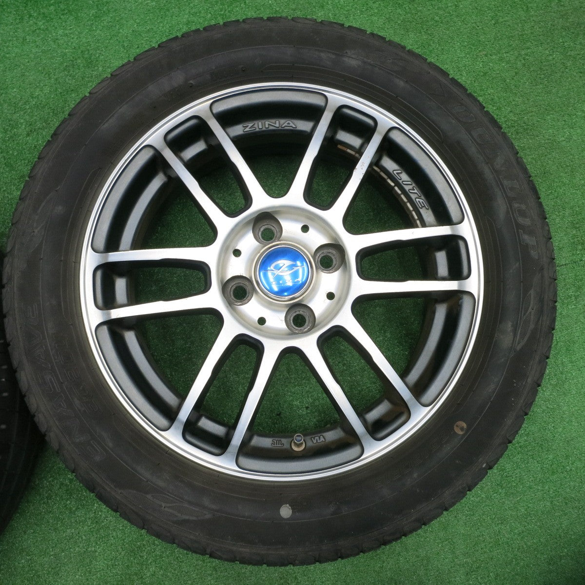 [送料無料] バリ溝！21年！9.5分★185/60R15 ダンロップ エナセーブ EC204 ZINA LITE ジーナ ライト 15インチ PCD100/4H★4093003NJノ